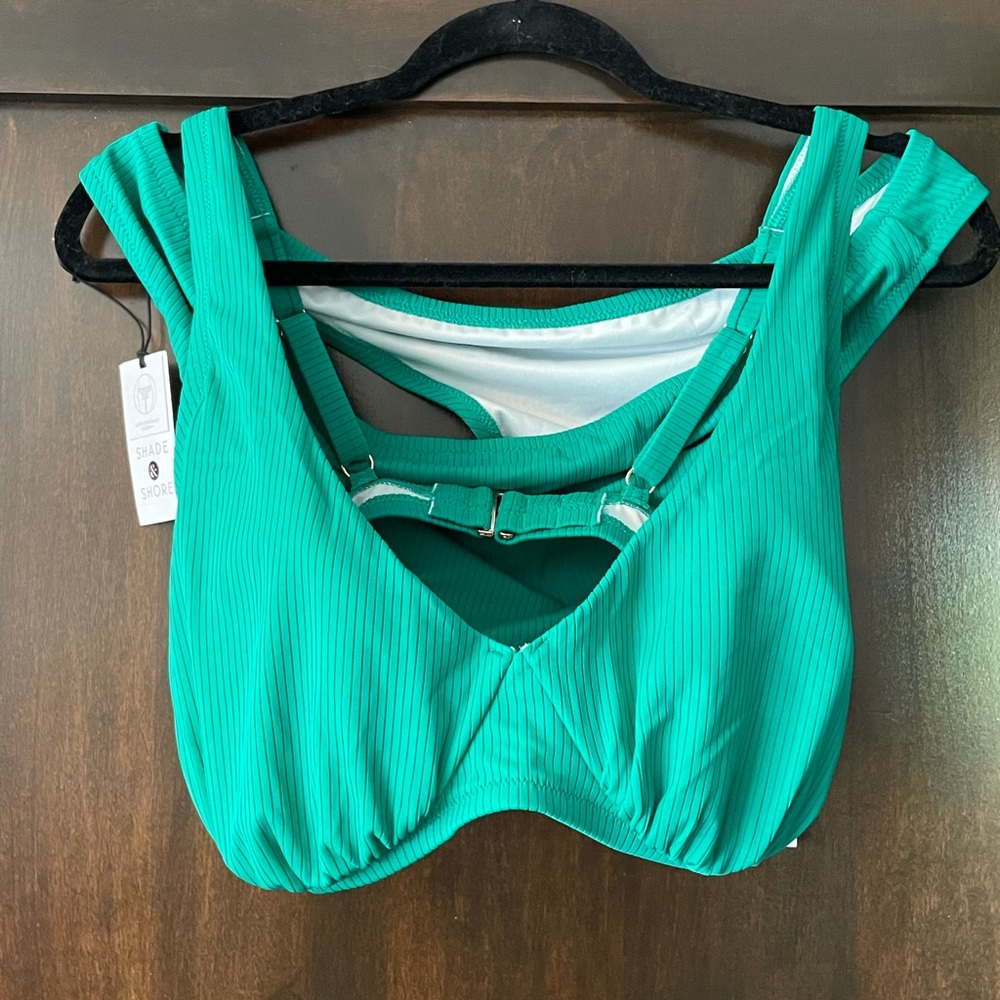 Brand New Green Ribbed Target Bikini